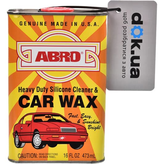 Полироль для кузова ABRO Heavy Duty Silicone Cleaner & Car Wax