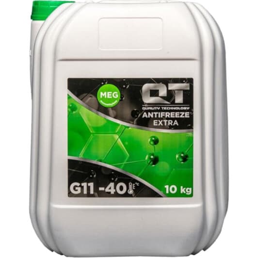QT MEG Extra G11 зелений -40 °C, 10 л (QT5624010) готовий антифриз