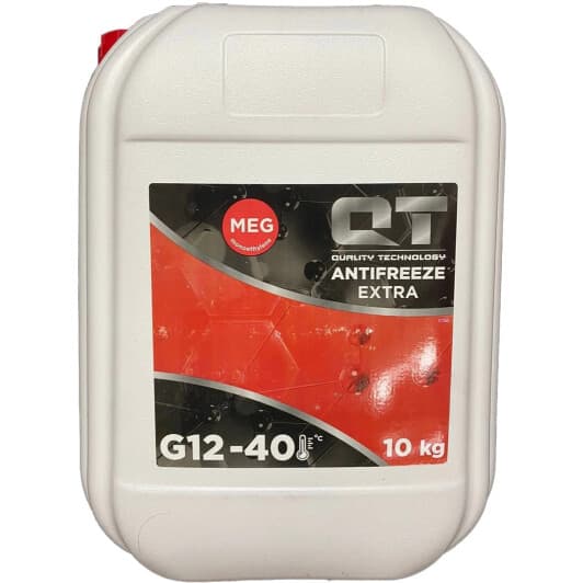 QT MEG Extra G12 червоний -40 °C, 10 л (QT5614010) готовий антифриз
