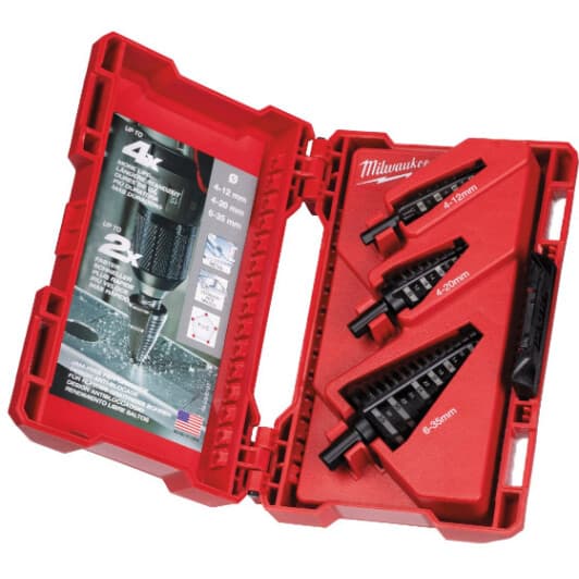 Набір свердл Milwaukee ступеневих по металу 48899399 4-35 мм 3 шт.