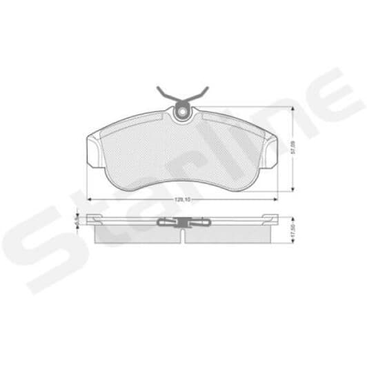 BDS203 Starline Дисковые тормозные колодки