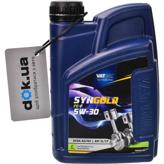 VatOil SynGold FE-F 5W-30 (1 л) моторное масло