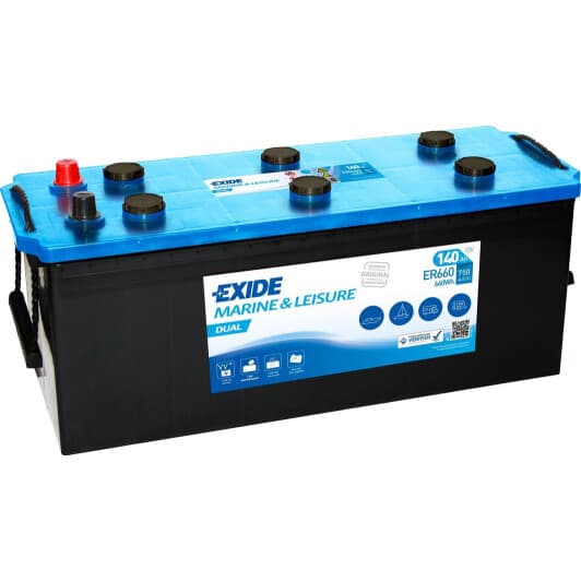 Тяговий акумулятор Exide Marine & Leisure ER660 140 Аг 12 В