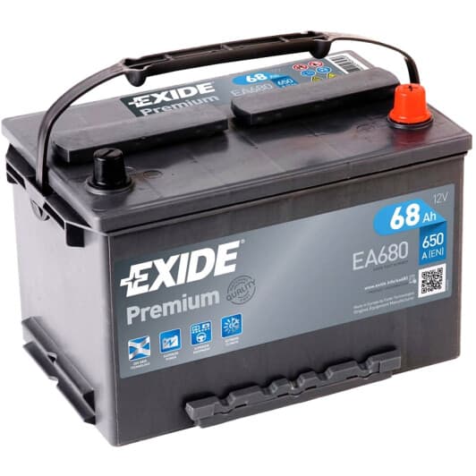 Аккумулятор Exide 6 CT-68-R Premium EA680