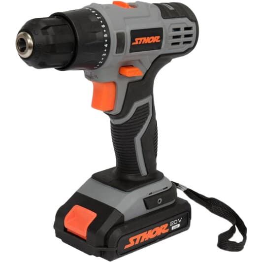 Шурупокрут STHOR акумуляторний 78081 (1 акумулятор + ЗП + чохол)