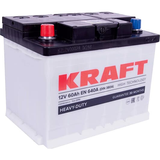 Акумулятор KRAFT 6 CT-60-L Heavy-Duty 76320