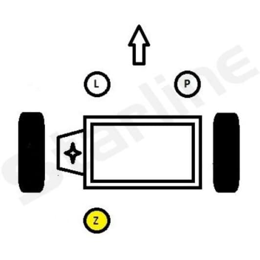 SM0300 Starline Подушка двигуна