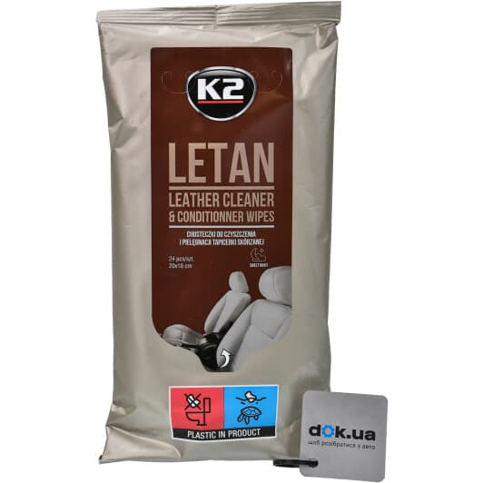 Салфетки K2 Letan K210 из нетканого материала 20х18 см 24 шт