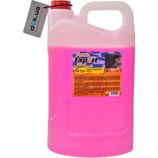 Polo Expert G12+ красный -40 °C, 10 л (7764) готовый антифриз