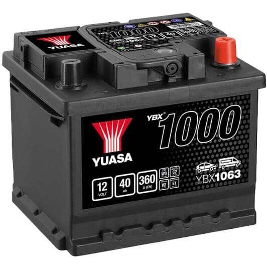 Аккумулятор Yuasa 6 CT-40-R YBX 1000 YBX1063