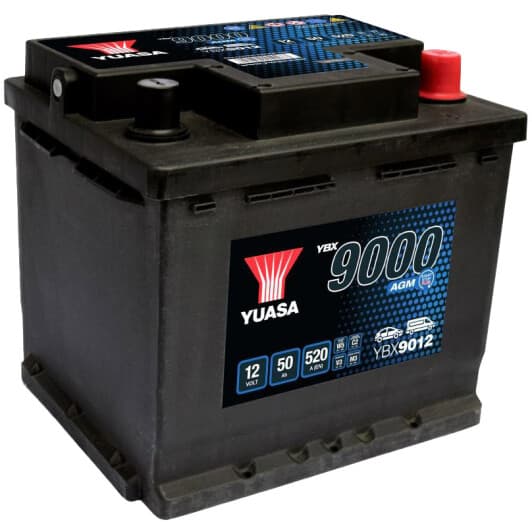 Аккумулятор Yuasa 6 CT-50-R YBX 9000 AGM YBX9012