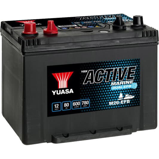 Тяговый аккумулятор Yuasa M26-EFB M26EFB 80 Ач 12 В
