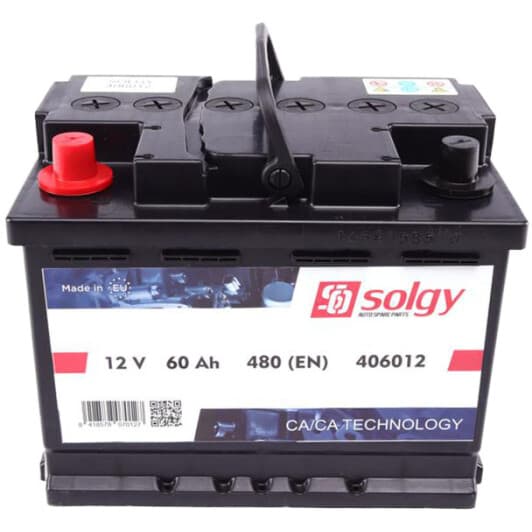 Аккумулятор Solgy 6 CT-60-L 406012