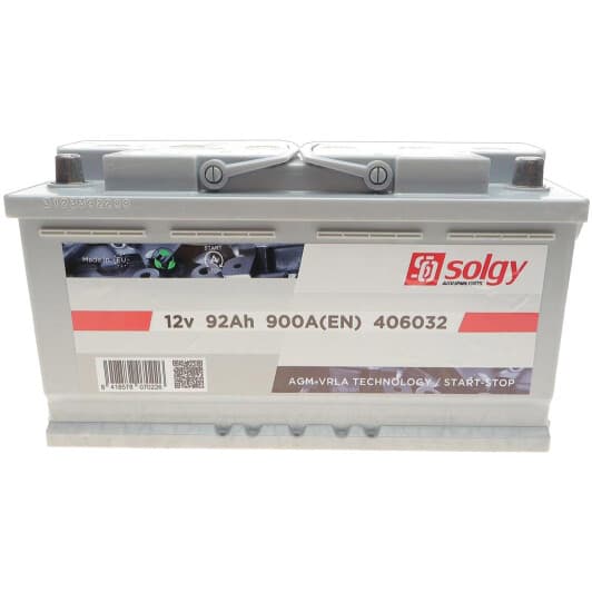 Аккумулятор Solgy 6 CT-92-R 406032