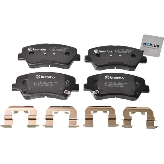 P 30 073 Brembo Гальмівні колодки