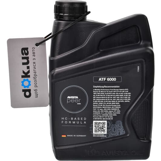 AVISTA Peer EVO ATF 6000 трансмиссионное масло