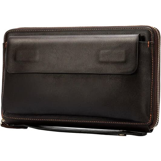 Клатч Vintage 14655 без логотипа авто колір коричневий