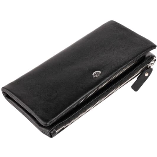 Клатч ST Leather 19310 без логотипа авто черный