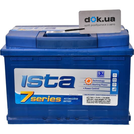 Аккумулятор Ista 6 CT-74-R 7 Series AKBLU10114
