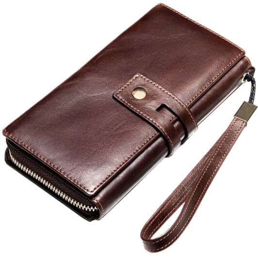 Клатч Vintage 20236 без логотипа авто колір коричневий