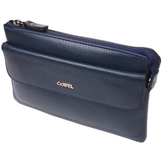 Клатч Canpellini 21545 без логотипа авто колір синій