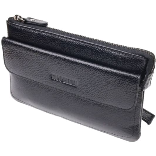 Клатч Canpellini 21546 без логотипа авто колір чорний