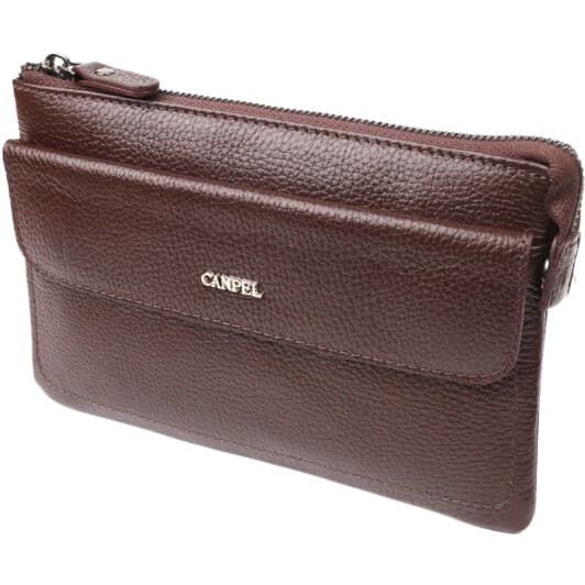 Клатч Canpellini 21548 без логотипа авто коричневый
