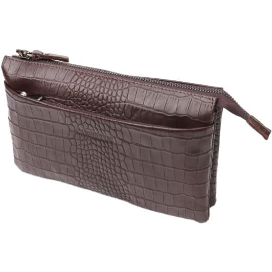 Клатч Canpellini 21554 без логотипа авто коричневый