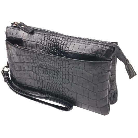 Клатч Canpellini 21556 без логотипа авто черный