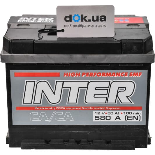 Аккумулятор Inter 6 CT-60-R High Performance SMF INTER12