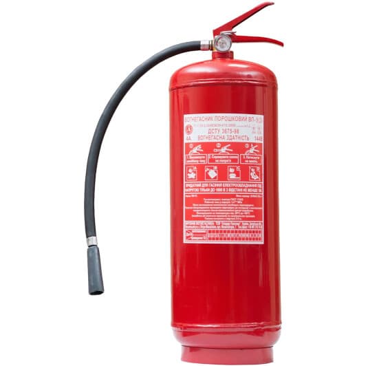 С манометром огнетушитель Poputchik Хладар порошковый