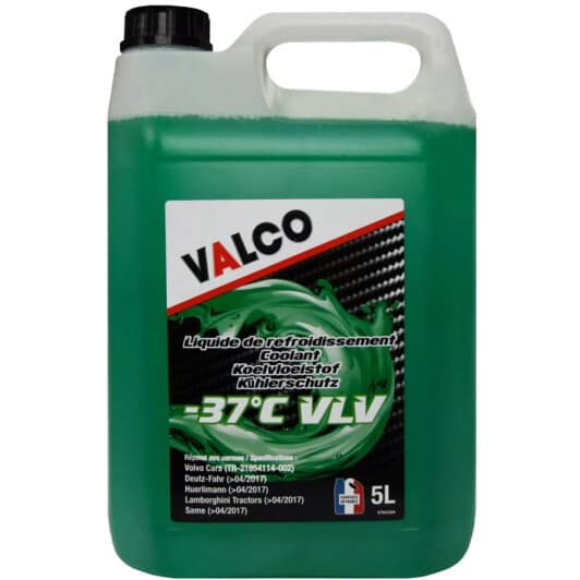Valco VLV G11 зелений -37 °C, 5 л (607444) готовий антифриз