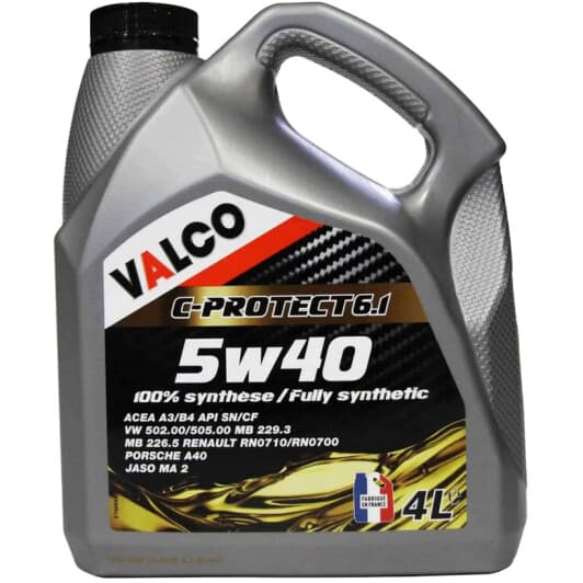 Valco C-PROTECT 6.1 5W-40 (4 л) моторна олива