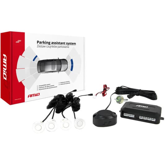 Парктронік Amio з білими датчиками 4 шт.