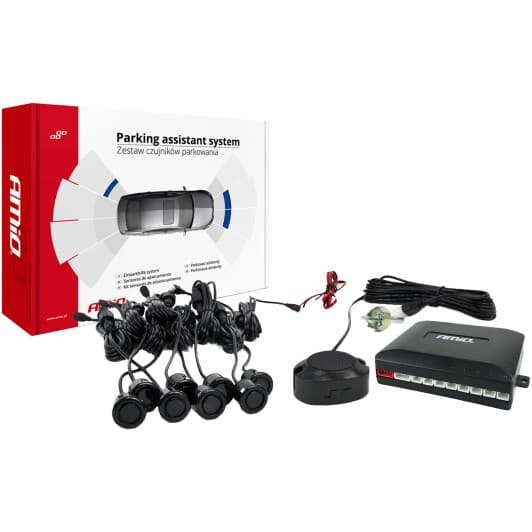 Парктроник Amio Gold 8 черный 8 шт.