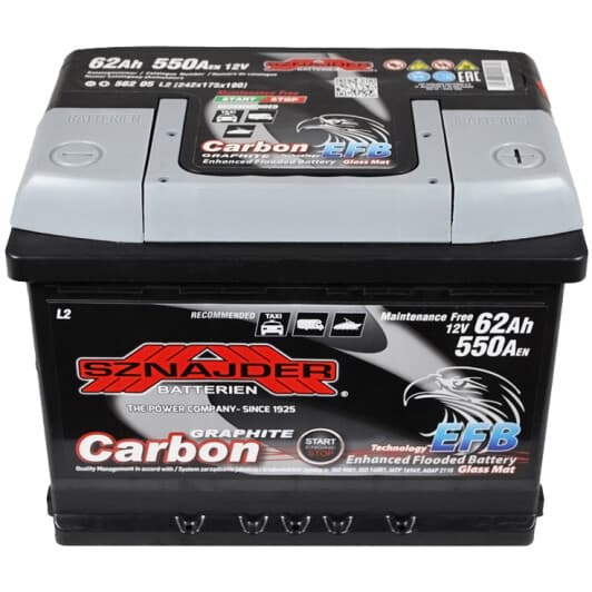 Акумулятор SZNAJDER 6 CT-62-R Carbon 56205