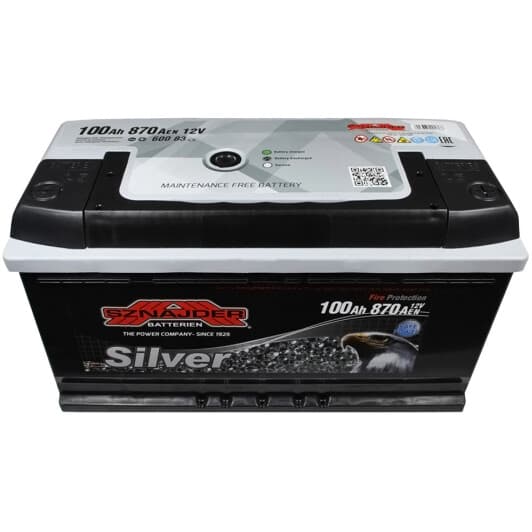 Аккумулятор SZNAJDER 6 CT-100-R Silver 60083