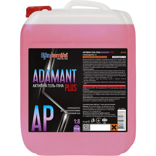 Концентрат автошампуня Ekokemika Pro Line Adamant Plus с щелочью (11 л)