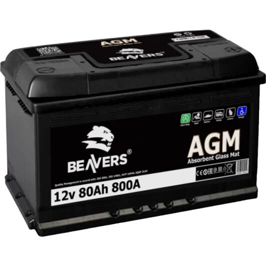 Акумулятор Beavers 6 CT-80-R AGM 680RBEAVERSAGM