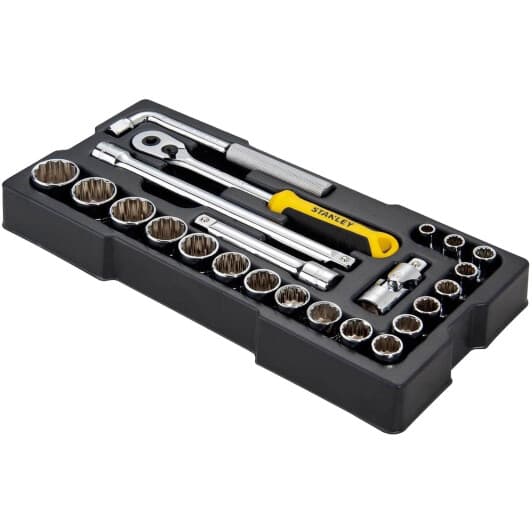 Набір торцевих головок та компонентів Stanley STMT1-74726 1/2" (23 пр.)