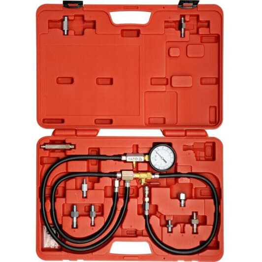 Набор для измерения давления в топливной системе Yato YT-0670 10 шт