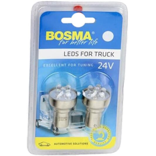 Автолампа Bosma R5W BA15s белая 7255