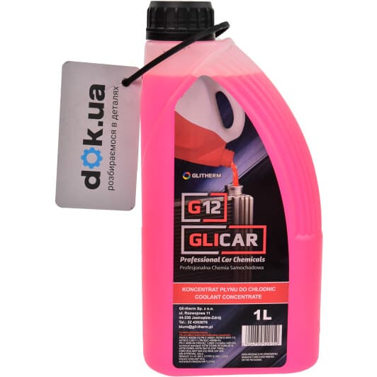 Концентрат антифризу GLICAR G12 червоний
