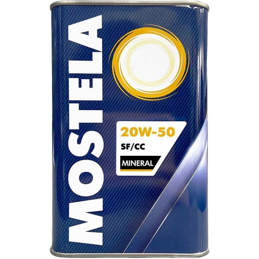 Mostela Mineral 20W-50 (4,73 л) моторное масло