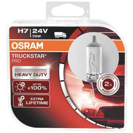 Автолампа Osram Truckstar Pro H7 PX26d прозрачная 64215tsphcbduo