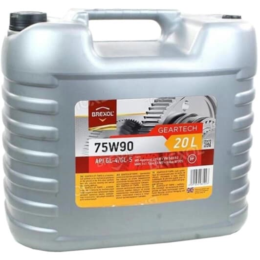 Brexol Geartech EP GL-4 / 5 75W-90 (20 л) трансмиссионное масло