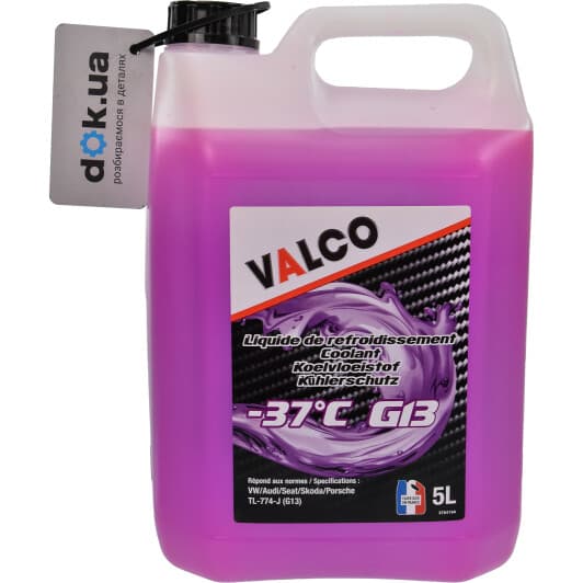 Valco -37° G13 фіалковий -37 °C, 5 л (606706) готовий антифриз