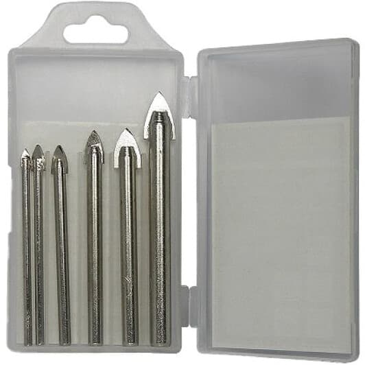 Набор сверл S&R конусных по плитке и стеклу Meister 217000006 3-10 мм 6 шт.