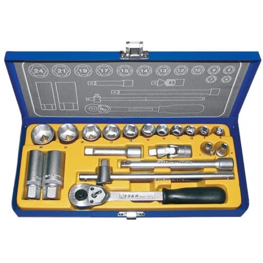 Набор торцевых головок и комплектующих S&R 460323020 (20 пр.)