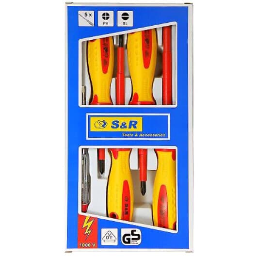 Набір викруток діелектричних S&R 250681305 5 шт.